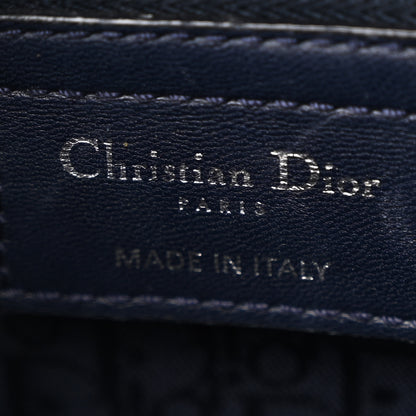 Christian Dior Lambskin Cannage Medium Lady Dior Navy Blue 6 of 13