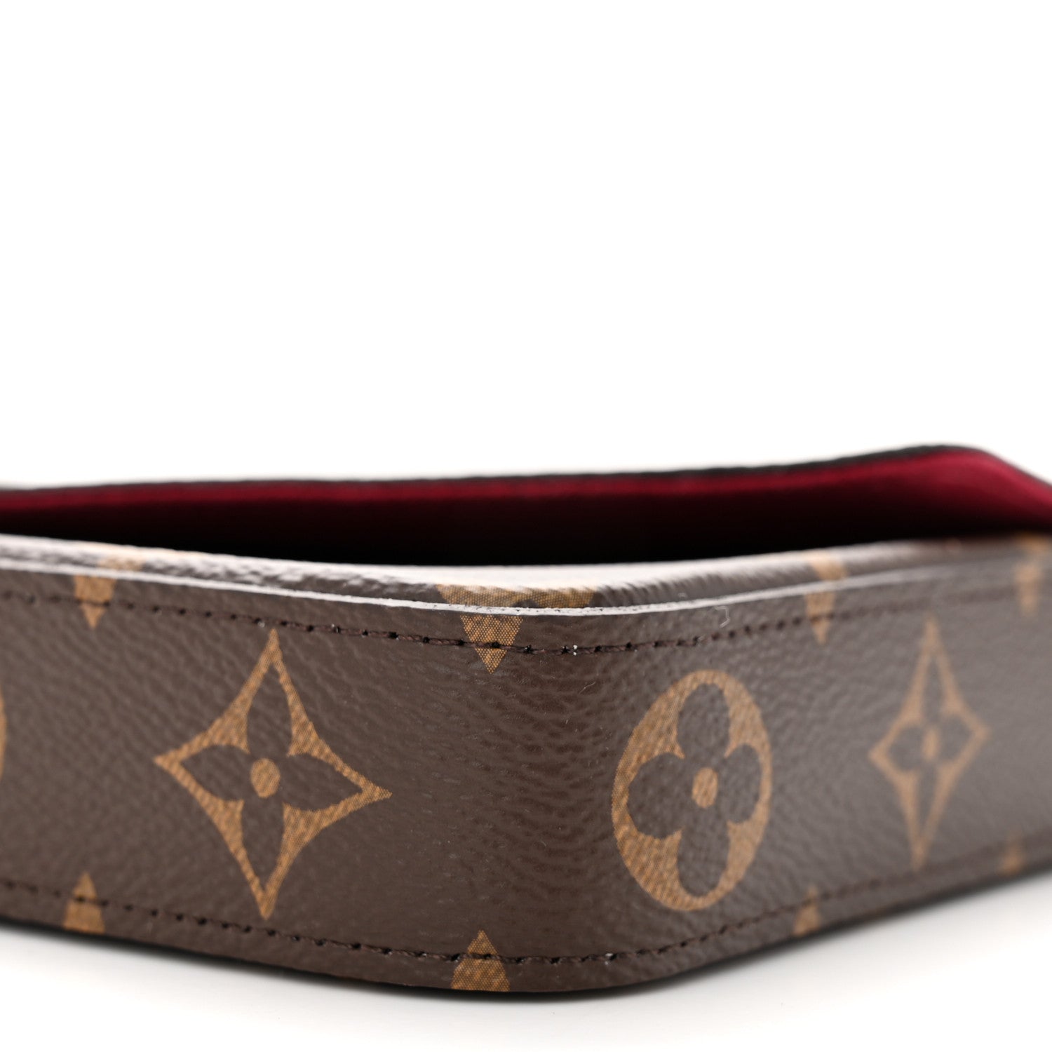 Louis Vuitton Monogram Pochette Felicie Chain Wallet Fuchsia 10 of 12