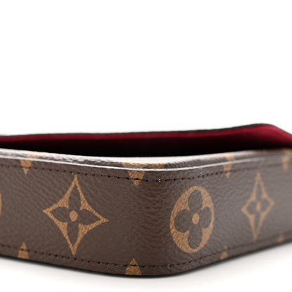 Louis Vuitton Monogram Pochette Felicie Chain Wallet Fuchsia 10 of 12