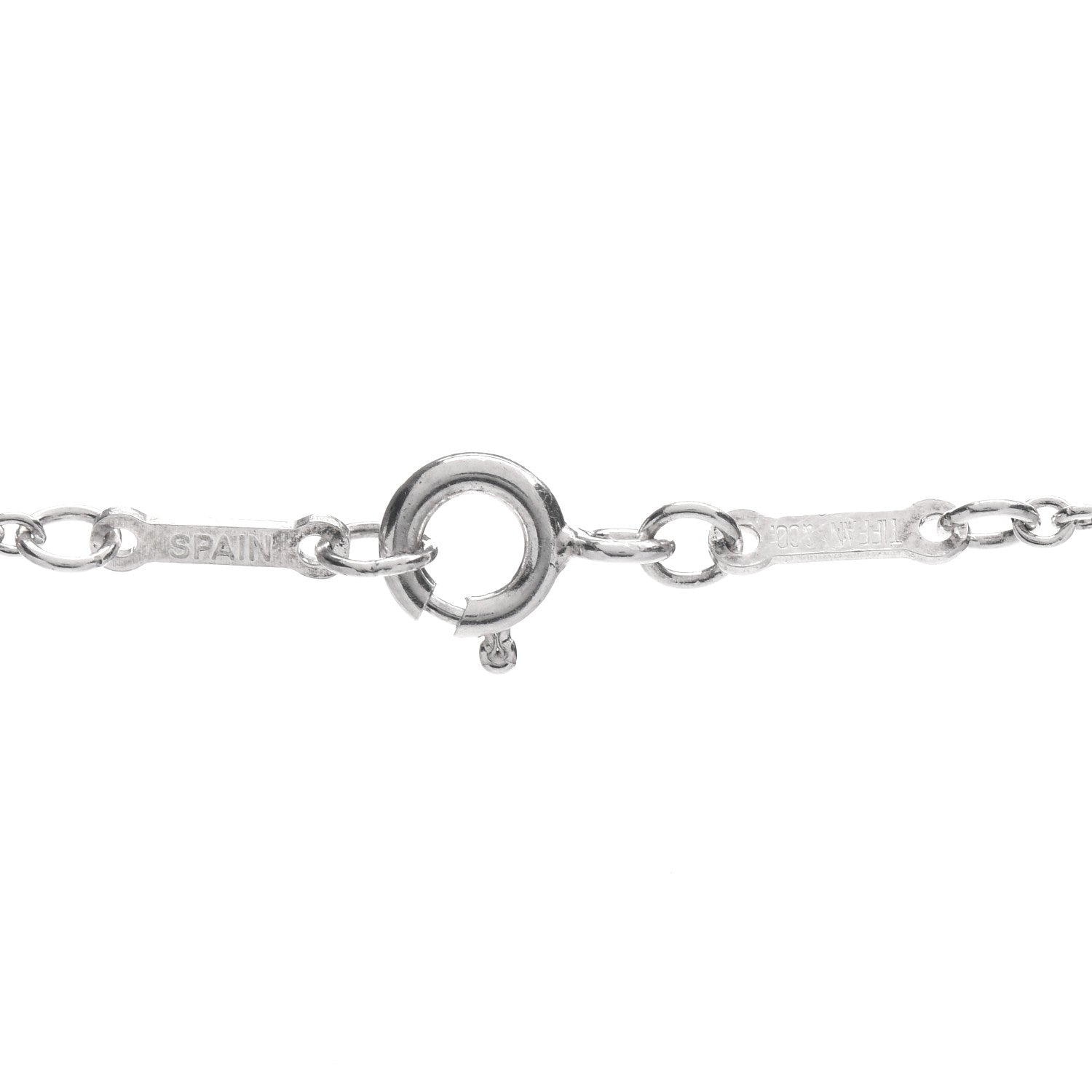 Tiffany Sterling Silver Elsa Peretti 3 Open Hearts Necklace 4 of 4