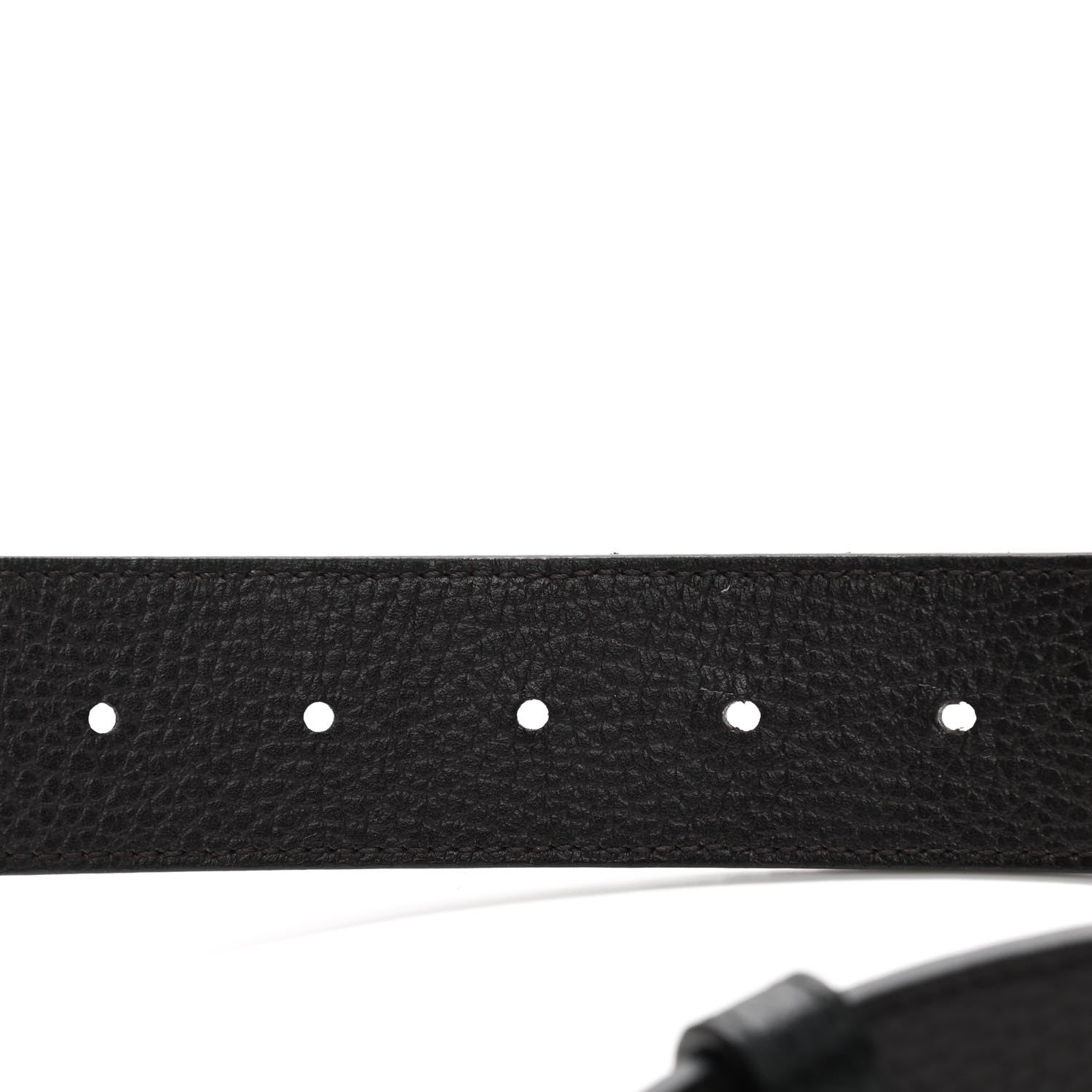 Gucci Calfskin Double G Reversible 37mm Belt 100 40 Black Cocoa 5 of 7