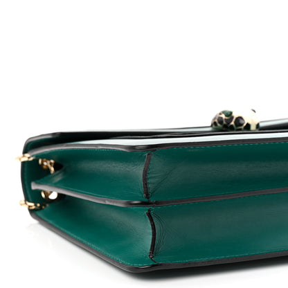 Bulgari Calfskin Serpenti Forever Shoulder Bag Emerald Green 14 of 17
