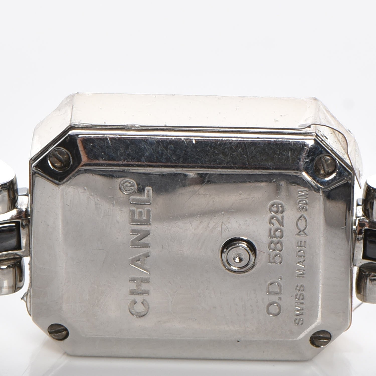 Chanel Stainless Steel Ceramic Diamond Bezel 16mm Premiere Triple Row Quartz Watch Black 5 of 7