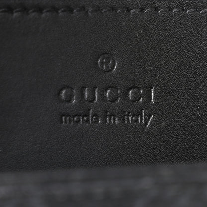 Gucci GG Supreme Monogram Appia Calfskin Web Mini Tote Bag Black 6 of 9