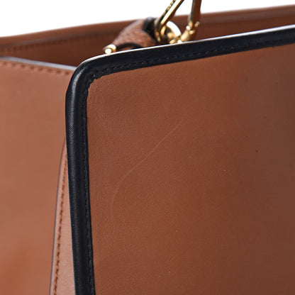 Fendi Vitello Century Opaco F is Fendi Bi-Color Regular Runaway Satchel Corteccia Black 13 of 22