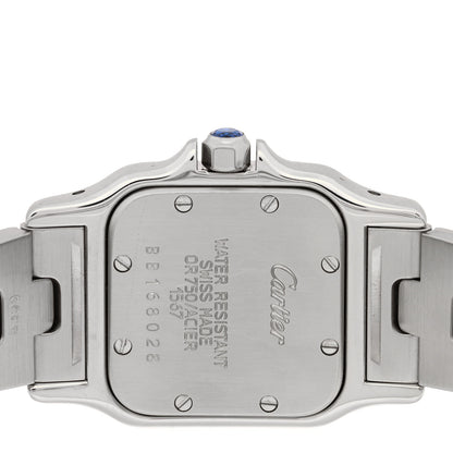 Cartier Stainless Steel 18K Yellow Gold 24mm Santos De Cartier Galbee Quartz Watch 4 of 4
