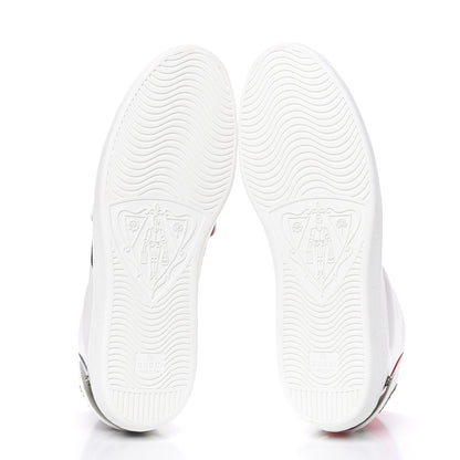 Gucci Calfskin Ayers Embroidered Web Mens Ace Removable Patches High Top Sneakers 13 White 7 of 12