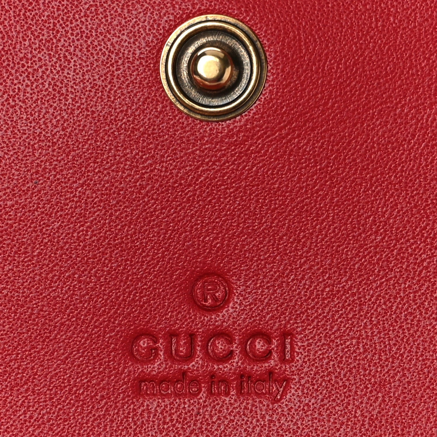 Gucci Calfskin Queen Margaret Card Case Wallet Blue Agata Hibiscus Red Mystic White 6 of 9
