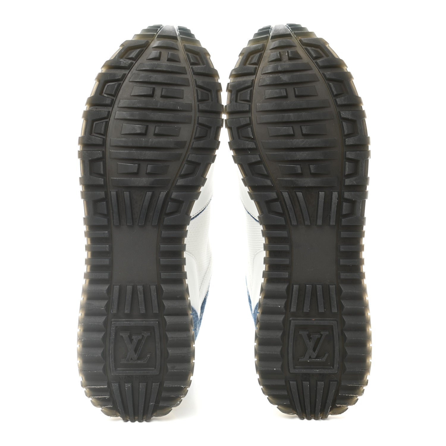 Louis Vuitton Calfskin Monogram Denim Run Away Sneakers 40 White 5 of 10