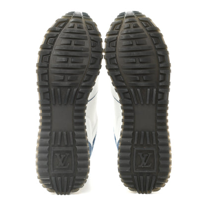 Louis Vuitton Calfskin Monogram Denim Run Away Sneakers 40 White 5 of 10