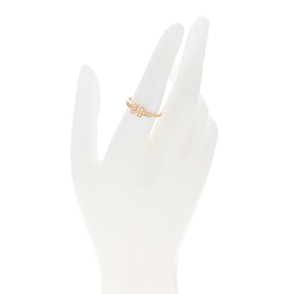 Tiffany 18K Rose Gold Diamond T Wire Ring 53 6.5 2 of 4