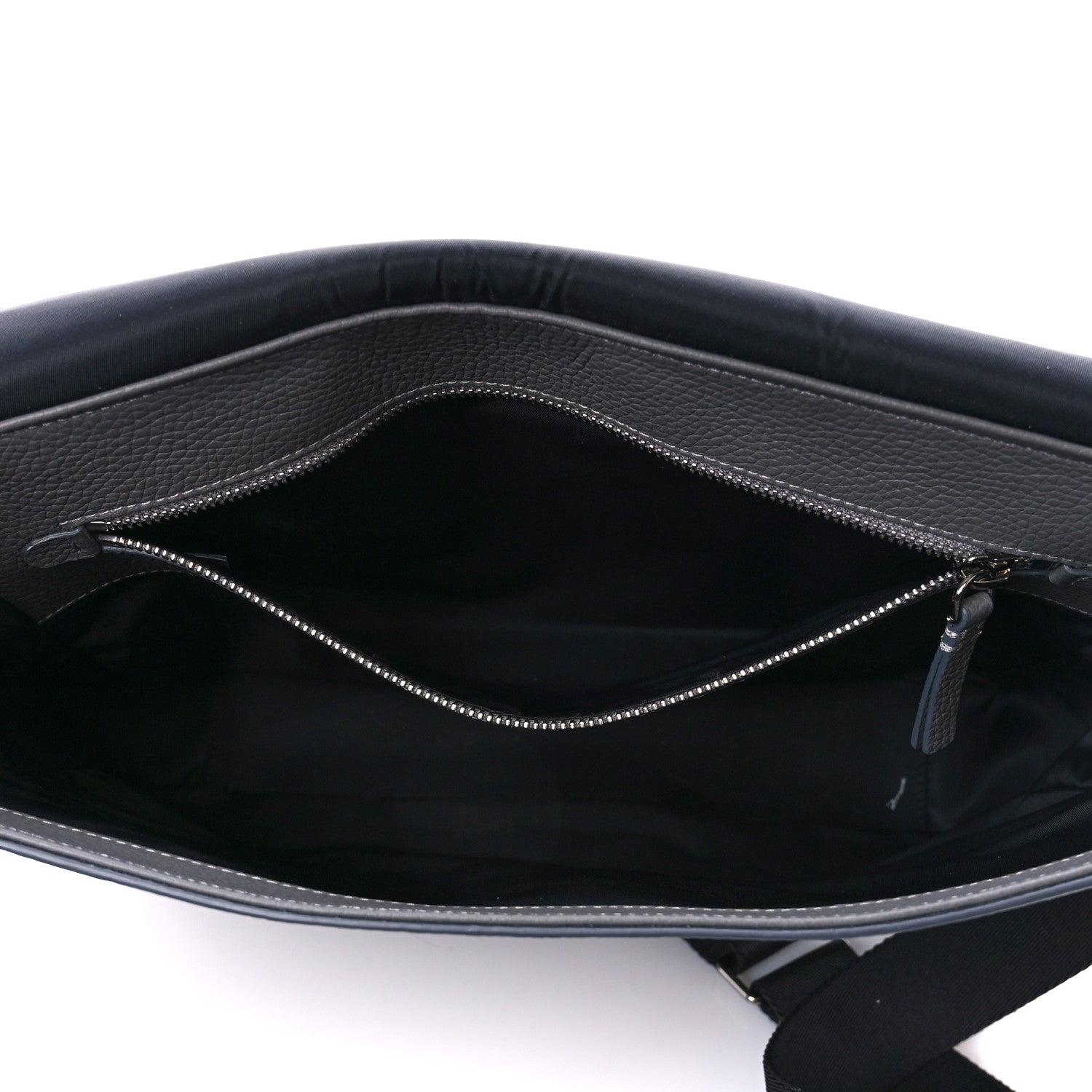 Burberry Calfskin Logo Messenger Charcoal Grey 6 of 13