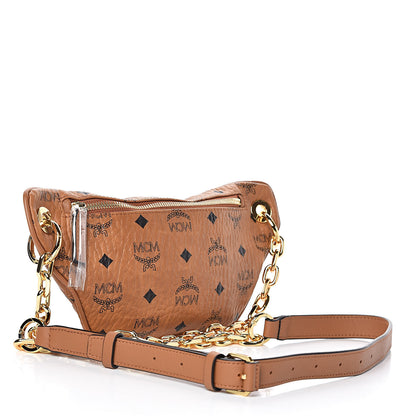 MCM Visetos Stark Belt Bag Cognac 3 of 9