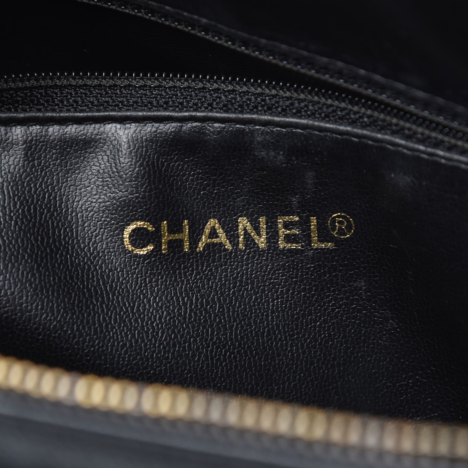 Chanel Caviar Chevron Top Handle Bag Black 6 of 14