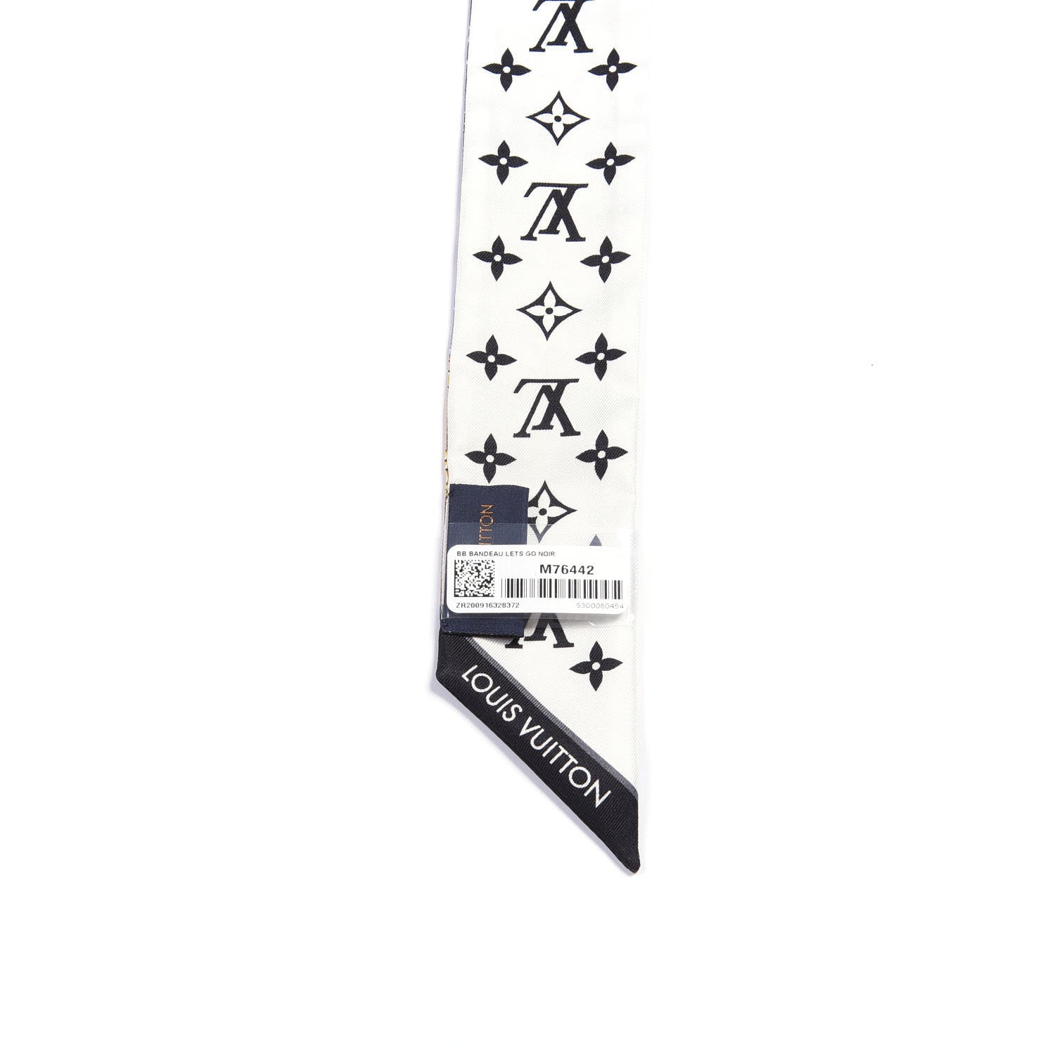 Louis Vuitton Silk Monogram Let's Go BB Bandeau Black 3 of 3