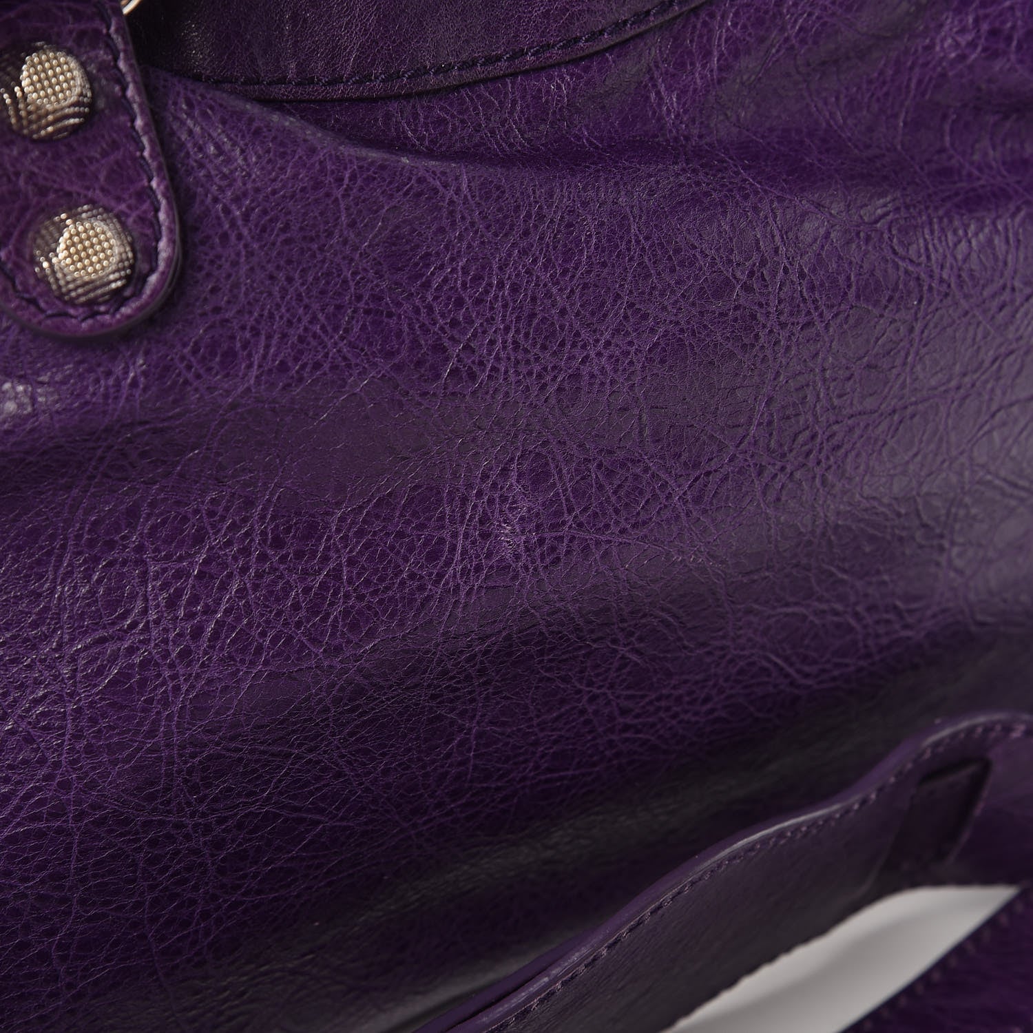 Balenciaga Agneau Giant 12 Silver Hardware Town Dark Violet 10 of 15
