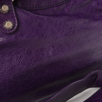 Balenciaga Agneau Giant 12 Silver Hardware Town Dark Violet 10 of 15