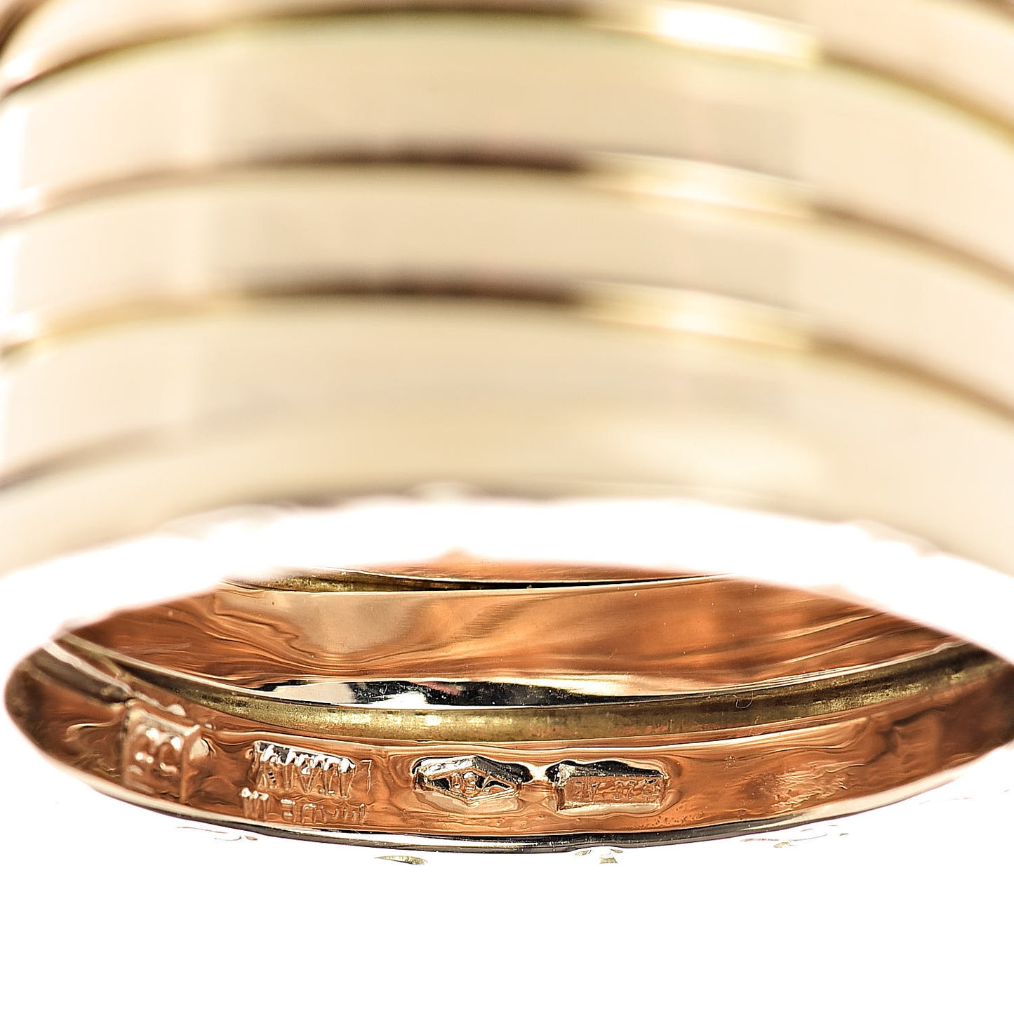 18K Yellow Gold B.Zero1 Five-Band Anniversary Ring 55 7.25