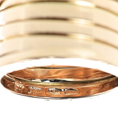 Bulgari 18K Yellow Gold B.Zero1 Five-Band Anniversary Ring 55 7.25 5 of 7