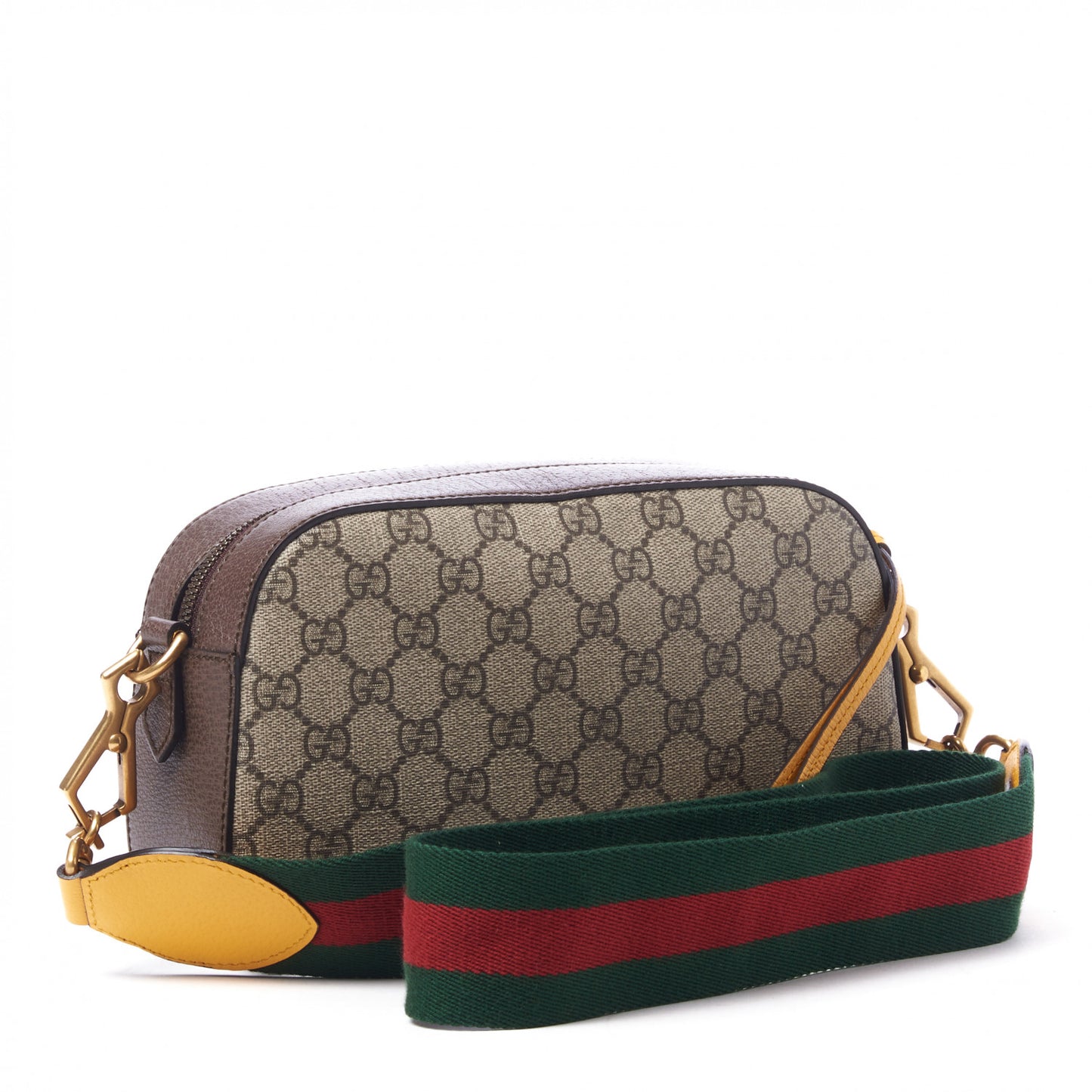 GG Supreme Monogram Web Neo Vintage Shoulder Bag Beige New Acero Crop