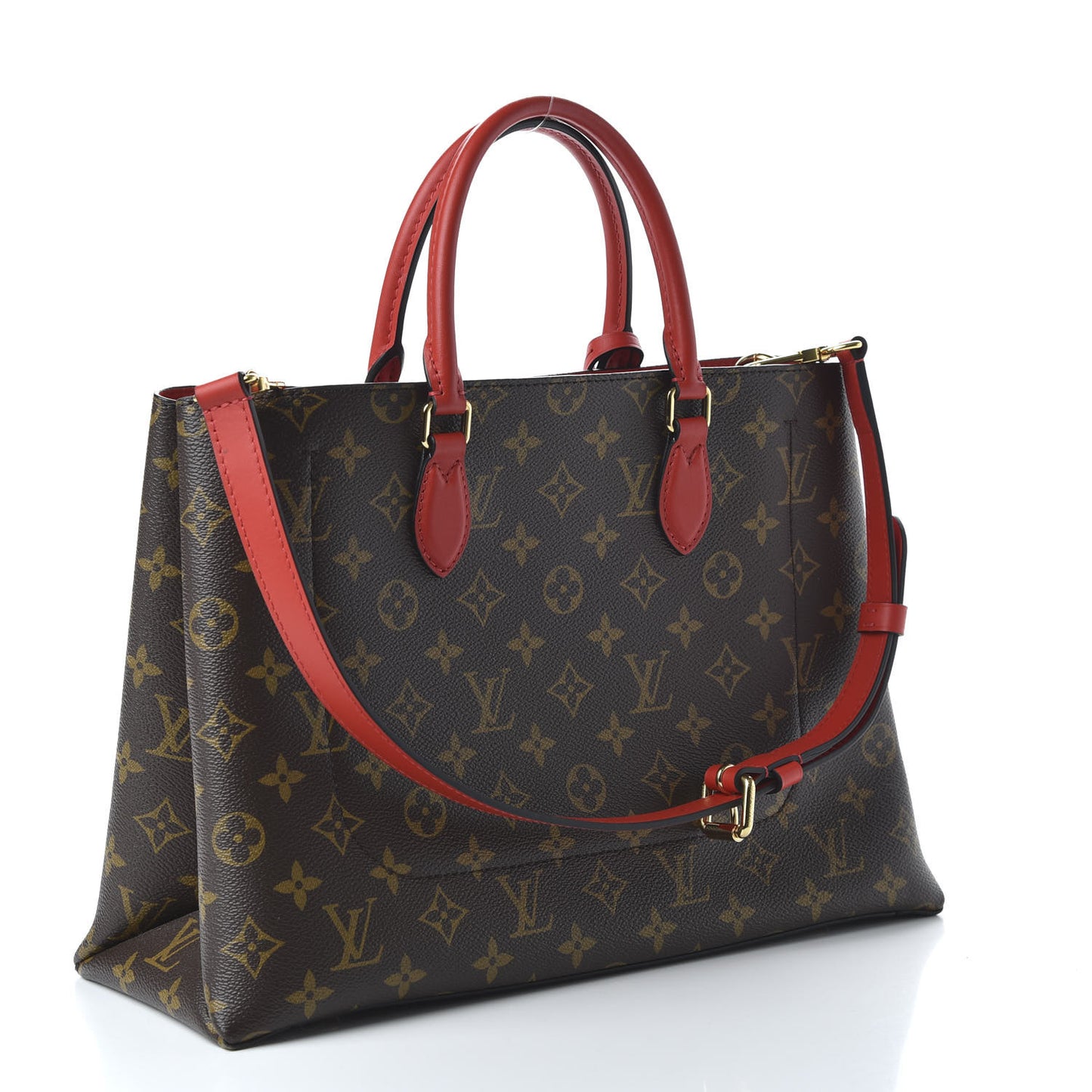 Monogram Flower Tote Coquelicot