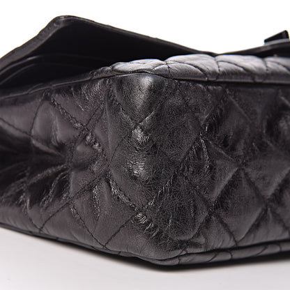 Chanel Metallic Aged Calfskin Quilted 2.55 Reissue 227 Flap So Black 8 of 15