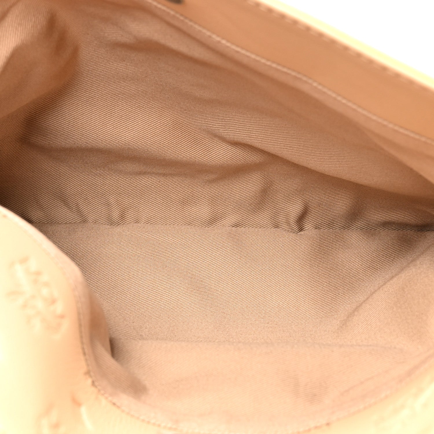 MCM Calfskin Ottomar Monogram Aren Crossbody Pouch Beige Croissant 6 of 11