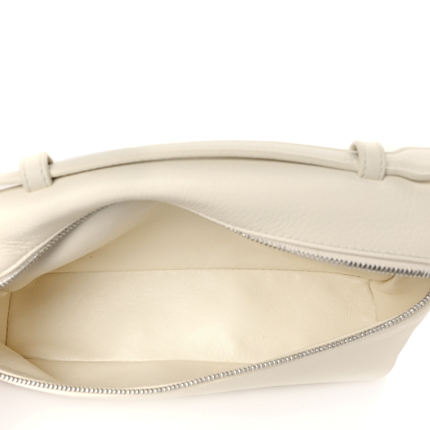 Loro Piana Grained Calfskin L19 Extra Pocket Pouch Whisper White 5 of 10