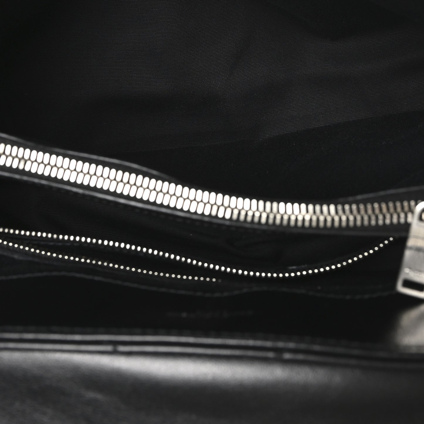 Calfskin Y Quilted Monogram Medium Loulou Chain Satchel Black