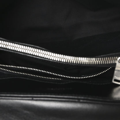 Saint Laurent Calfskin Y Quilted Monogram Medium Loulou Chain Satchel Black 5 of 10
