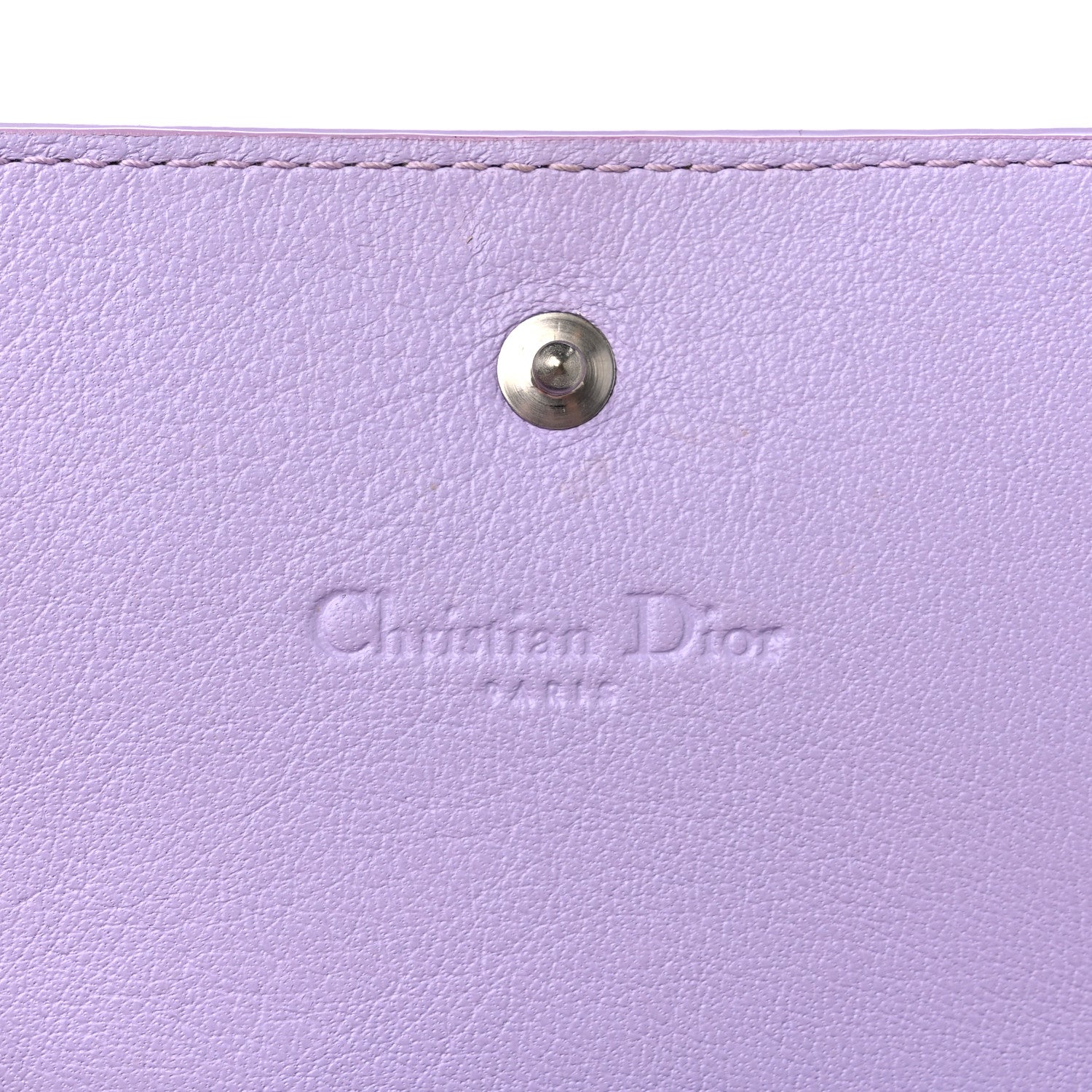 Christian Dior Patent Cannage Lady Dior Card Holder Lilac 6 of 10