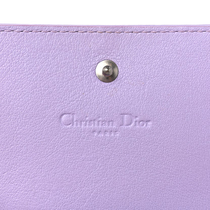 Christian Dior Patent Cannage Lady Dior Card Holder Lilac 6 of 10