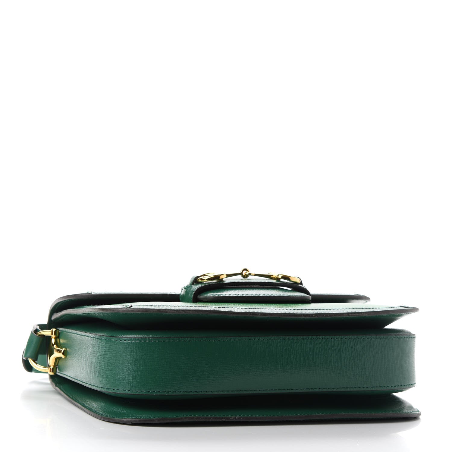 Gucci Azalea Calfskin Horsebit 1955 Shoulder Bag New Shamarock Emerald 4 of 12