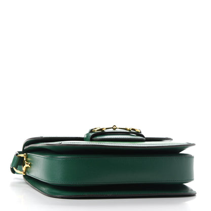 Gucci Azalea Calfskin Horsebit 1955 Shoulder Bag New Shamarock Emerald 4 of 12