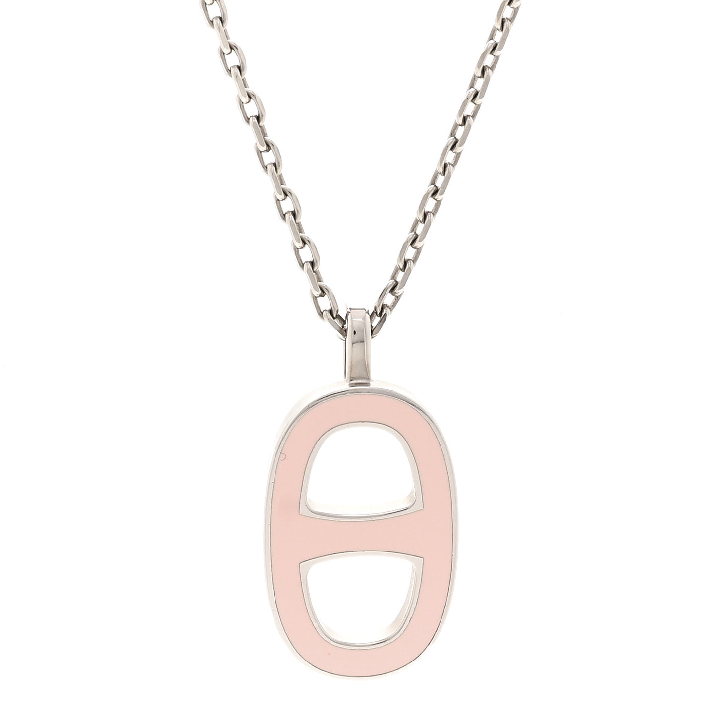 Laquered Iliade Pendant Necklace Pink