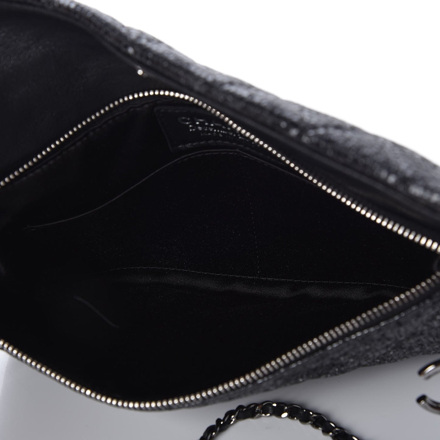 Crystal Quilted Evening Flap Black