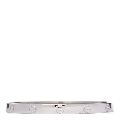 Cartier 18K White Gold LOVE Bracelet 19 1 of 7