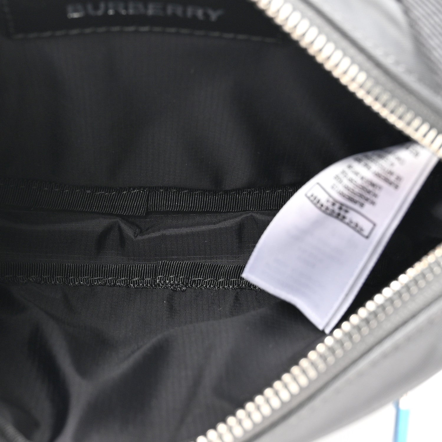 Burberry Econyl Logo Print Small Cannon Bum Bag Charcoal Grey 5 of 10