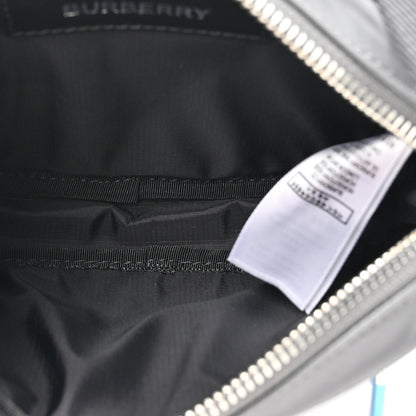 Burberry Econyl Logo Print Small Cannon Bum Bag Charcoal Grey 5 of 10