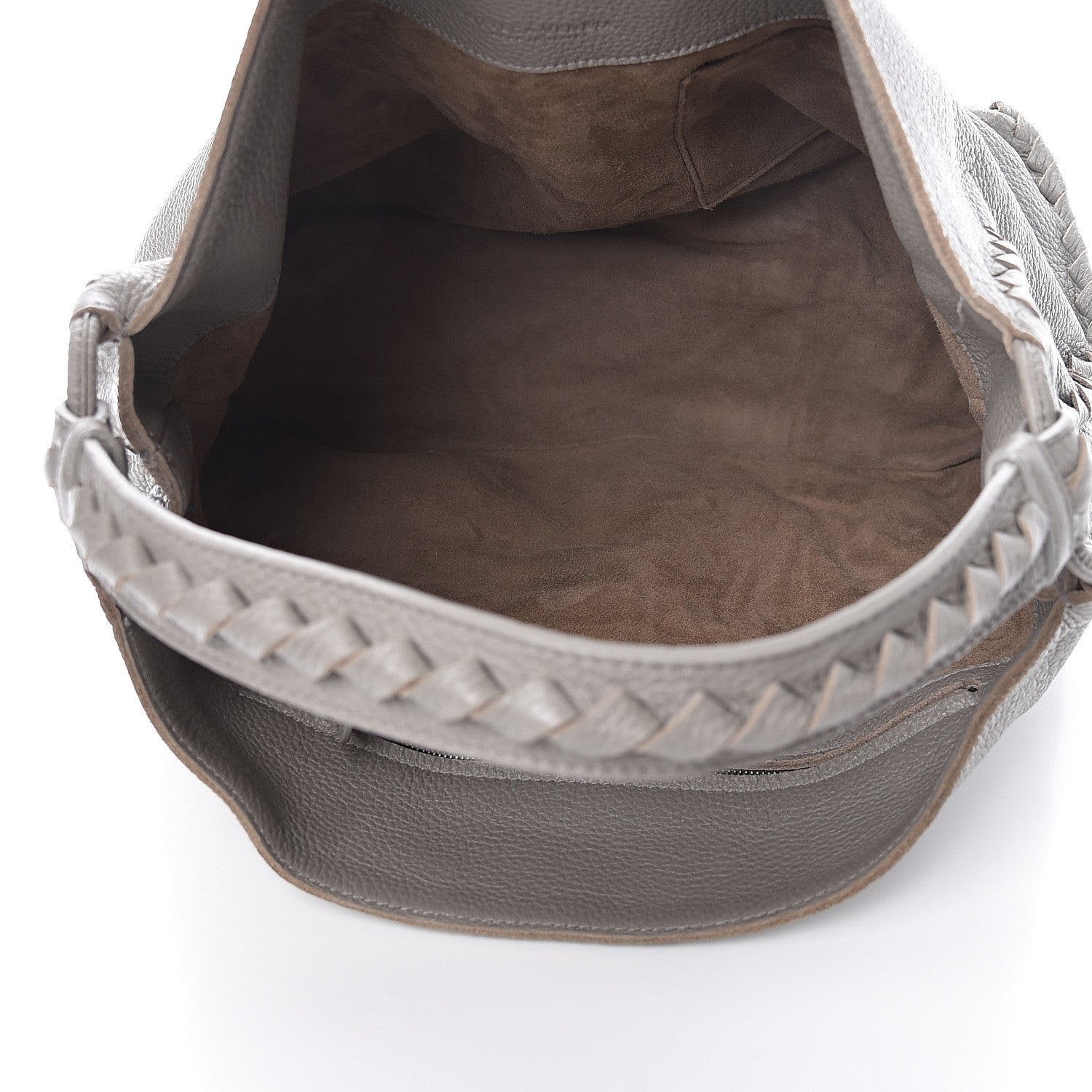 Bottega Veneta Cervo Deerskin Hobo Light Grey 5 of 16