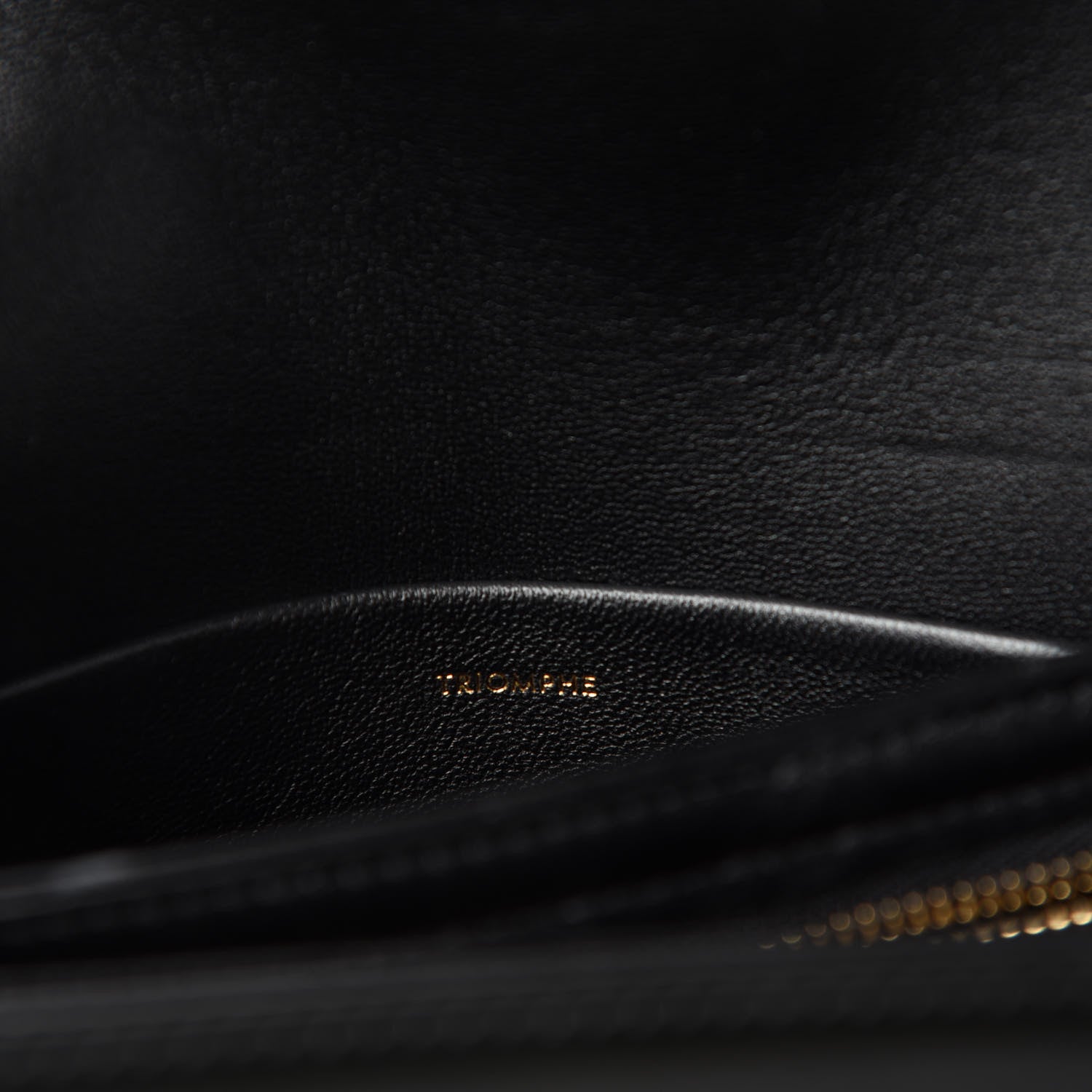 Celine Shiny Calfskin Small Triomphe Black 9 of 12