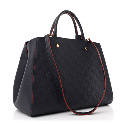 Louis Vuitton Empreinte Montaigne GM Marine Rouge 3 of 12