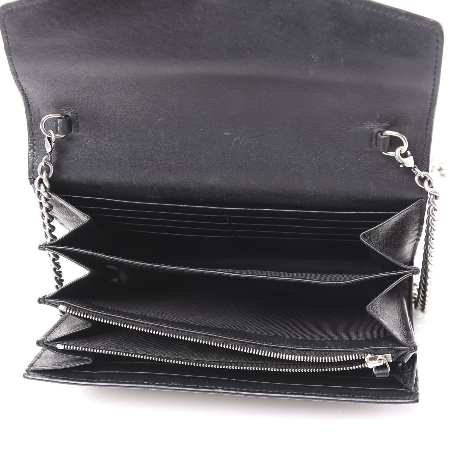 Gucci GG Supreme Monogram Mini Dionysus Chain Wallet Beige Black 4 of 8