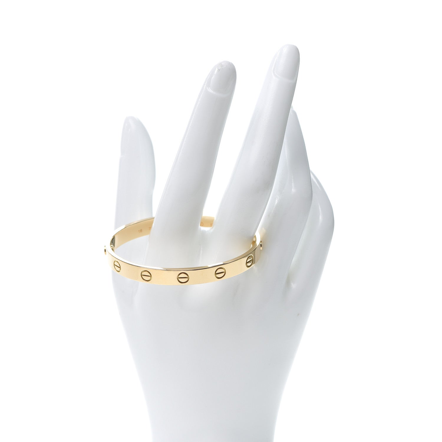 Cartier 18K Yellow Gold LOVE Bracelet 16 2 of 5