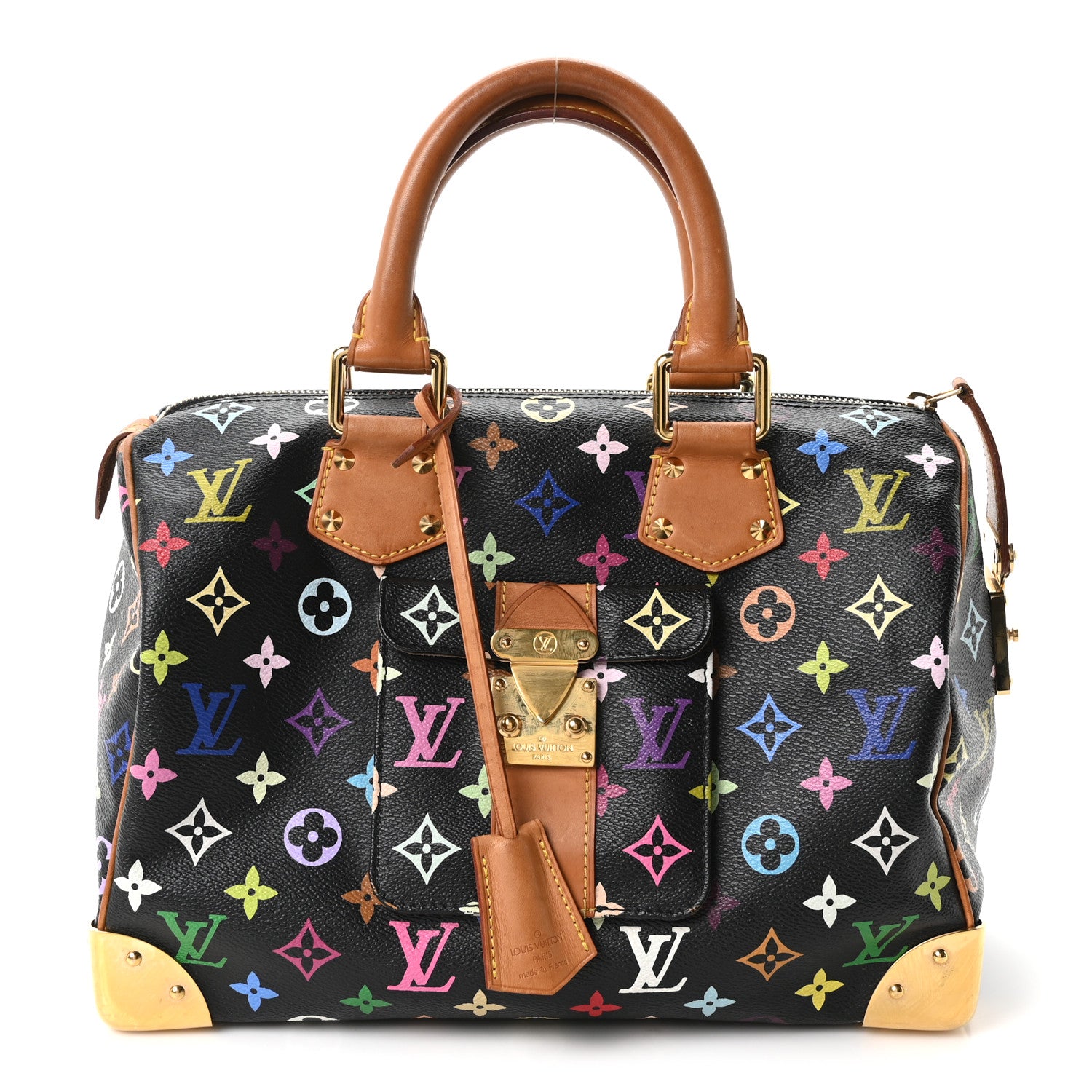 Louis Vuitton Monogram Multicolor Speedy 30 Black 1 of 9