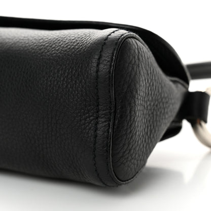 Prada Vitello Daino Swing Flap Shoulder Bag Black 9 of 13