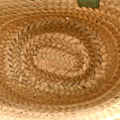 Loewe Raffia Small Basket Tote Bag Natural Green 5 of 10