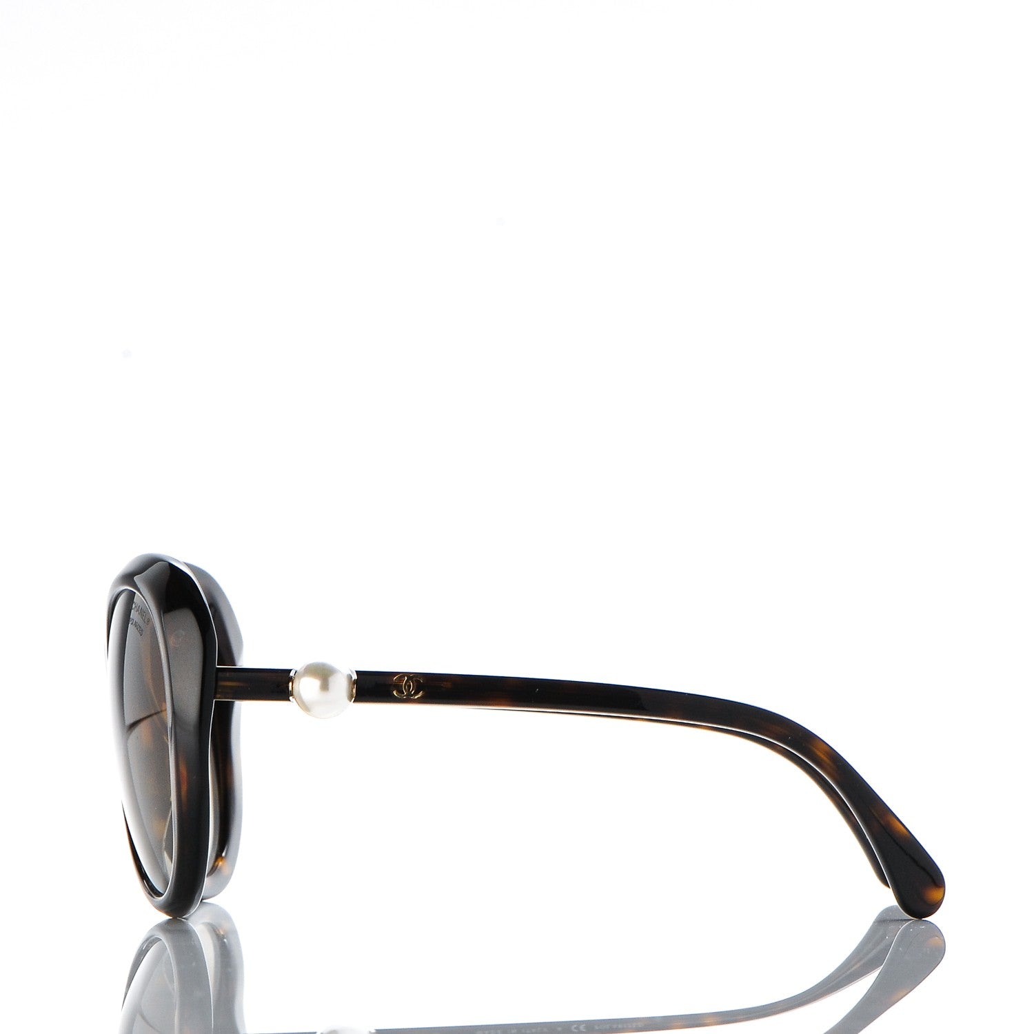 Chanel CC Pearl Sunglasses 5302H Tortoise 3 of 8