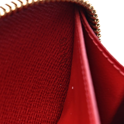 Louis Vuitton Damier Ebene Clemence Wallet Cherry 7 of 8