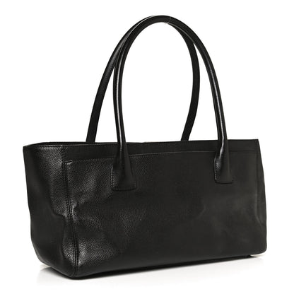 Chanel Calfskin Small Cerf Executive Shopper Tote Black 2 of 9
